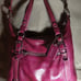 COACH PLUM LEATHER SATCHEL SHOULDER BAG