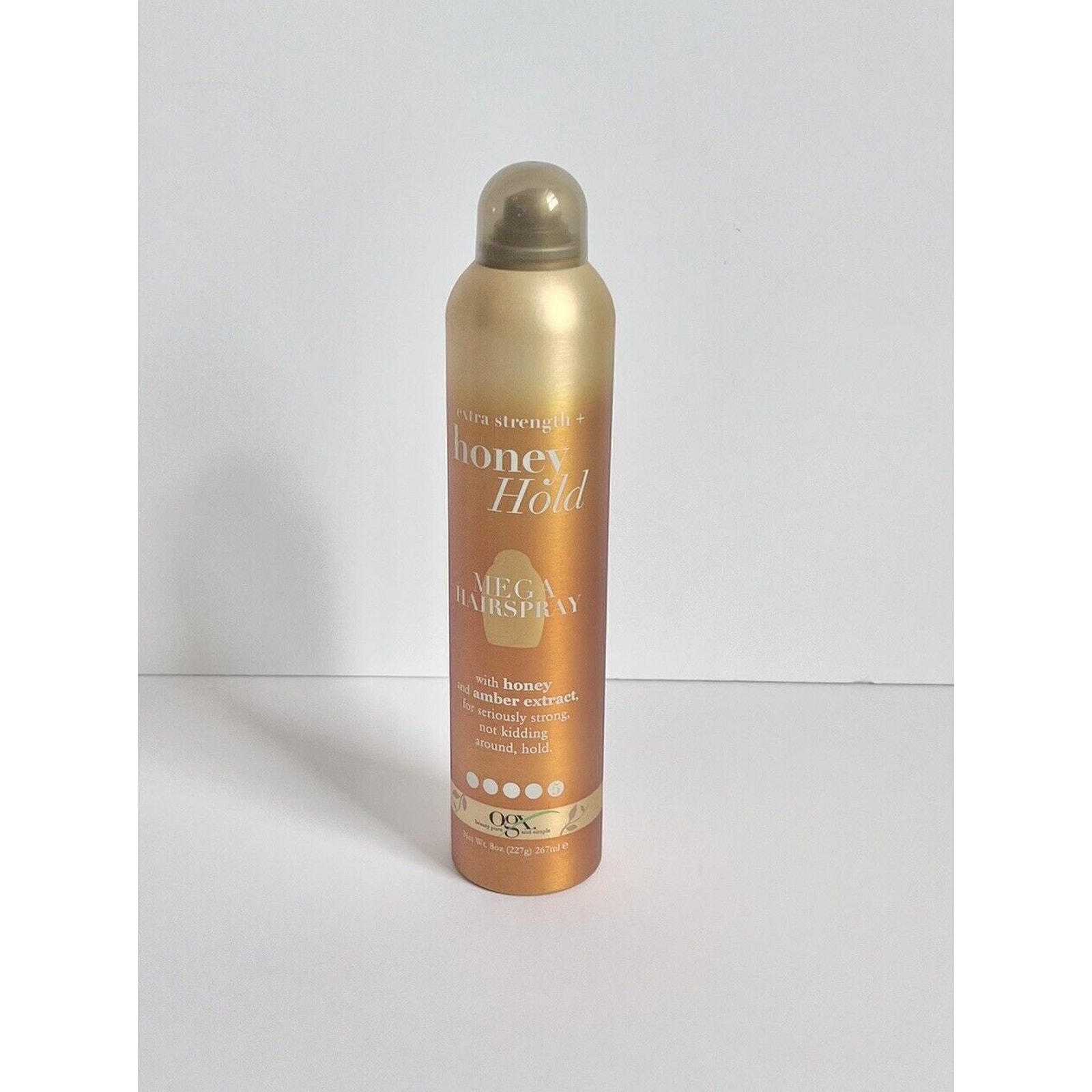 (1) OGX Extra Strength Honey Hold Mega Hairspray 8oz NEW Discontinued