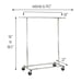Portable Steel Folding Expandable Rolling Clothes Rack -b1f5