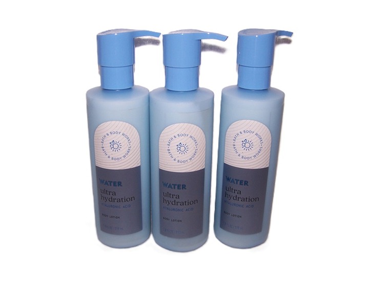 Bath and Body Works Water Ultra Hydration Body Lotion 7.8 oz - Lot of 3