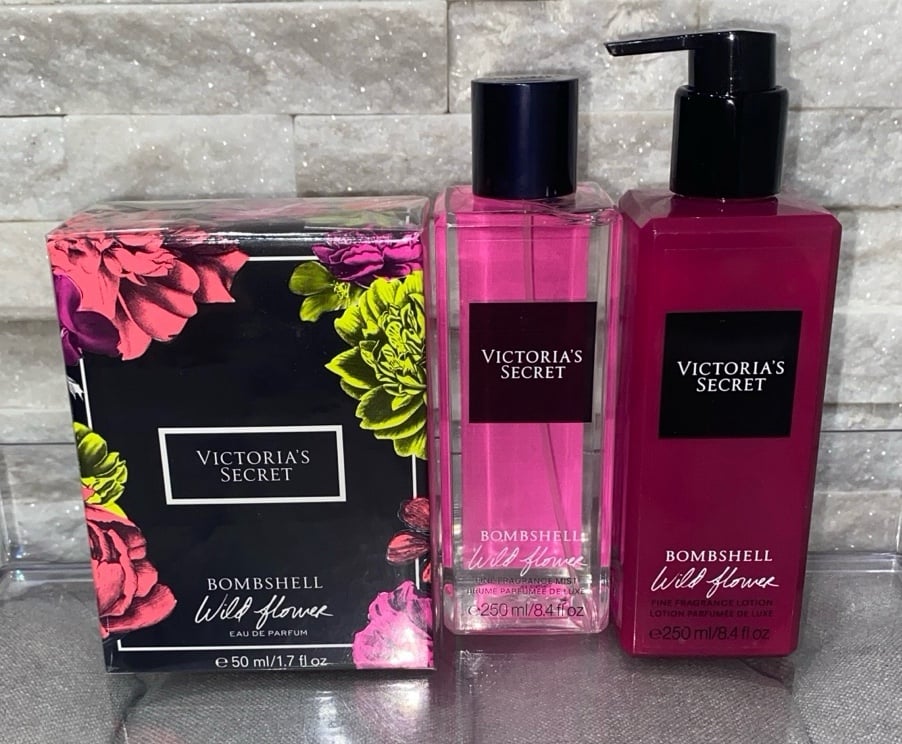 Victoria’s Secret Bombshell Wild Flower Fragrance Mist Fragrance Lotion Perfume