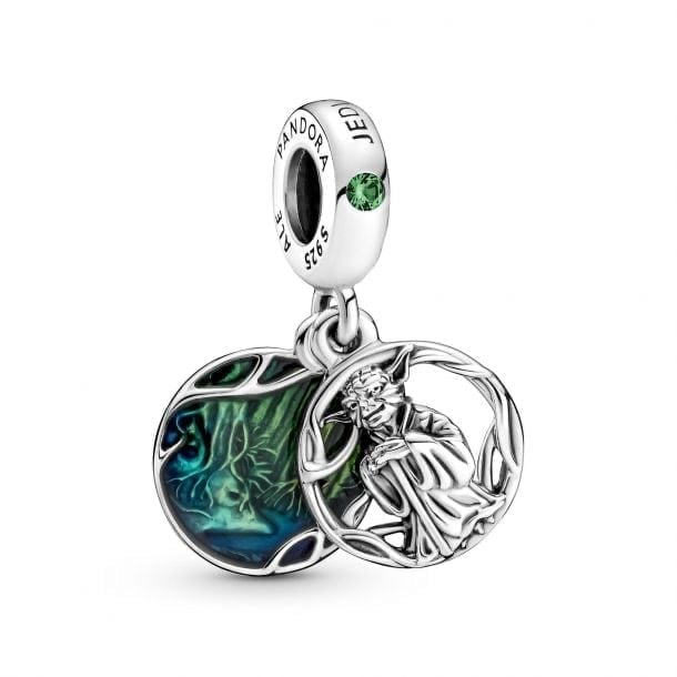 Pandora Star Wars Yoda Crystal & Enamel Dangle Charm