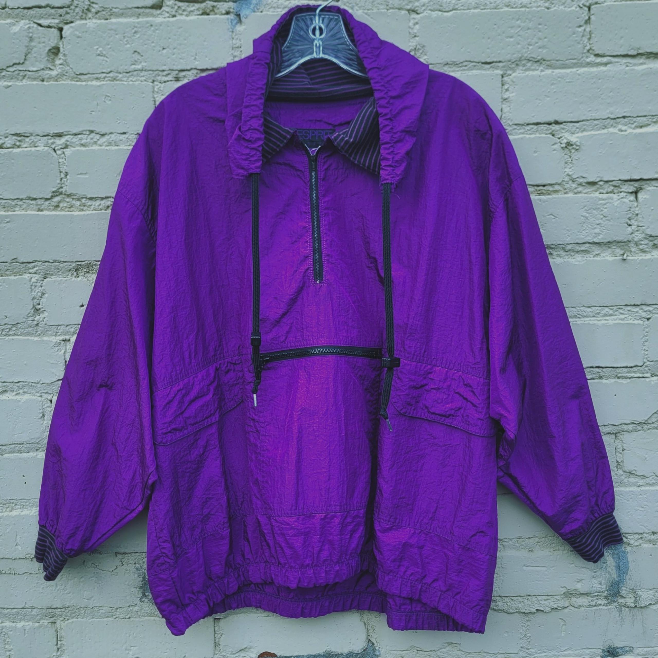 Vintage 80's-90's Esprit Sportiv Purple Pullover Windbreaker Size Large/XL