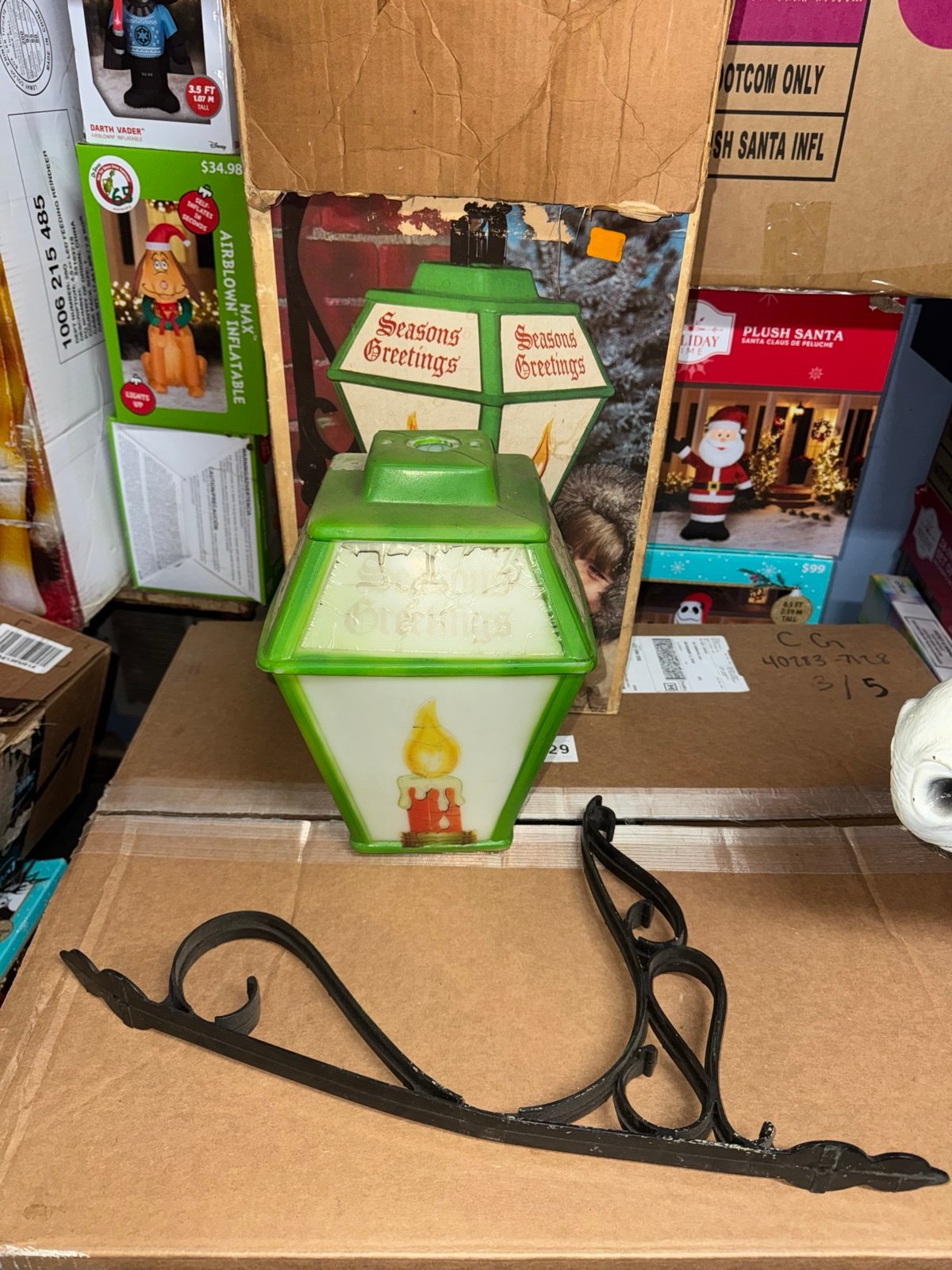 Rare empire Christmas hanging lantern blow molds
