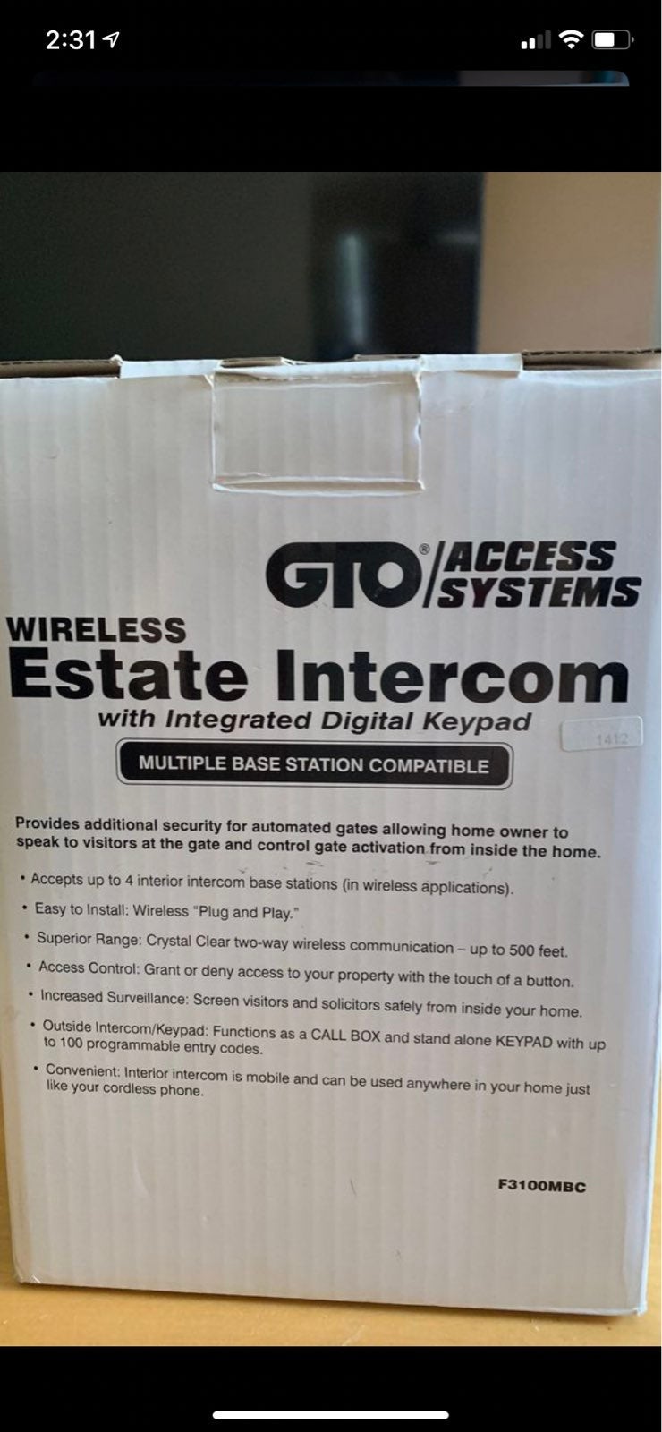 GTO ACCESS SYSTEM / Wireless estate inte