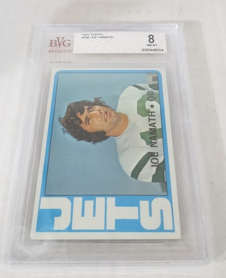 Joe Namath Graded Topps Football Card