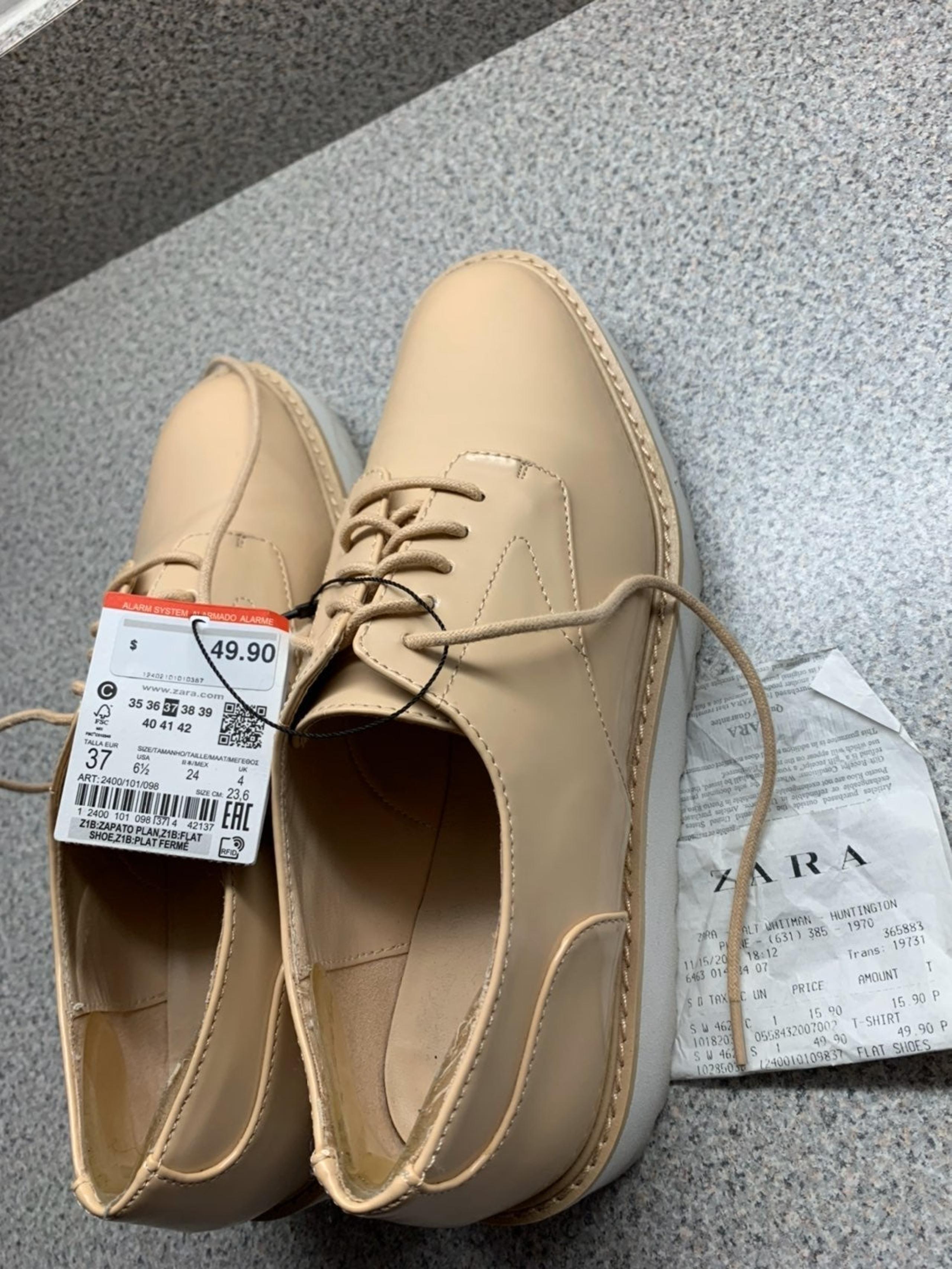 Zara Womens Flat Shoes Size 6.5