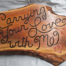 Carrying Your Love With Me Dinner Tray