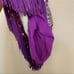 Weissman dance costume purple Ombre sequin fringe flapper dress VOGUE 9948 MC