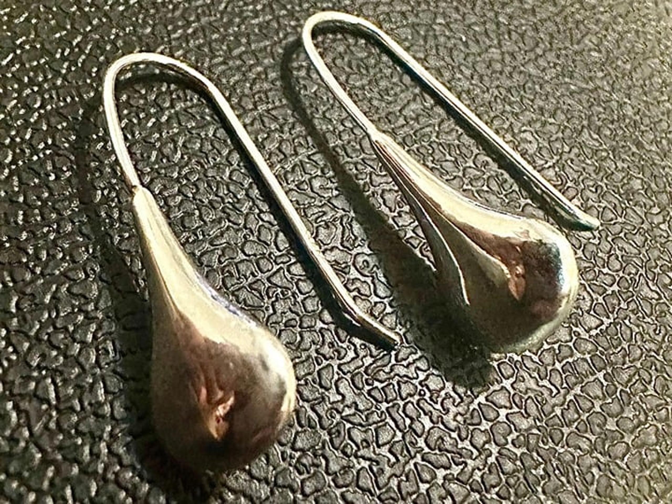 925 Sterling Silver Tear Drop Hook Dangle Drop Earrings for Women