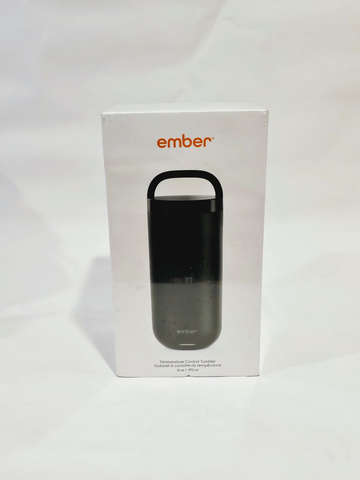 Ember 16oz Temperature Control Smart Tumbler Mug Slate Black New