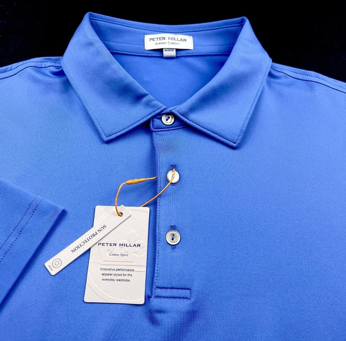 Size XL - Peter Millar Crown Sport Summer Comfort Golf Performance Polo Shirt
