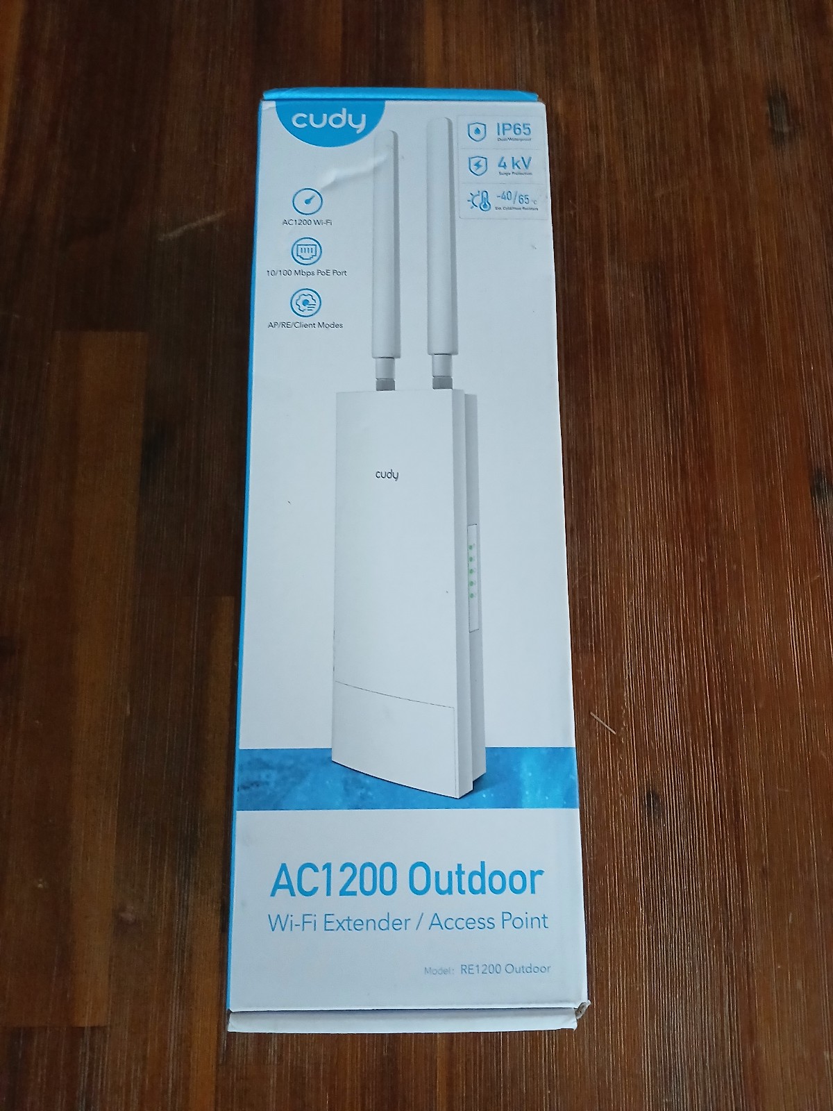 6971690792855 Cudy RE1200 Outdoor WiFi 5 AC1200 1xLAN Passive PoE Amplifier CUDY