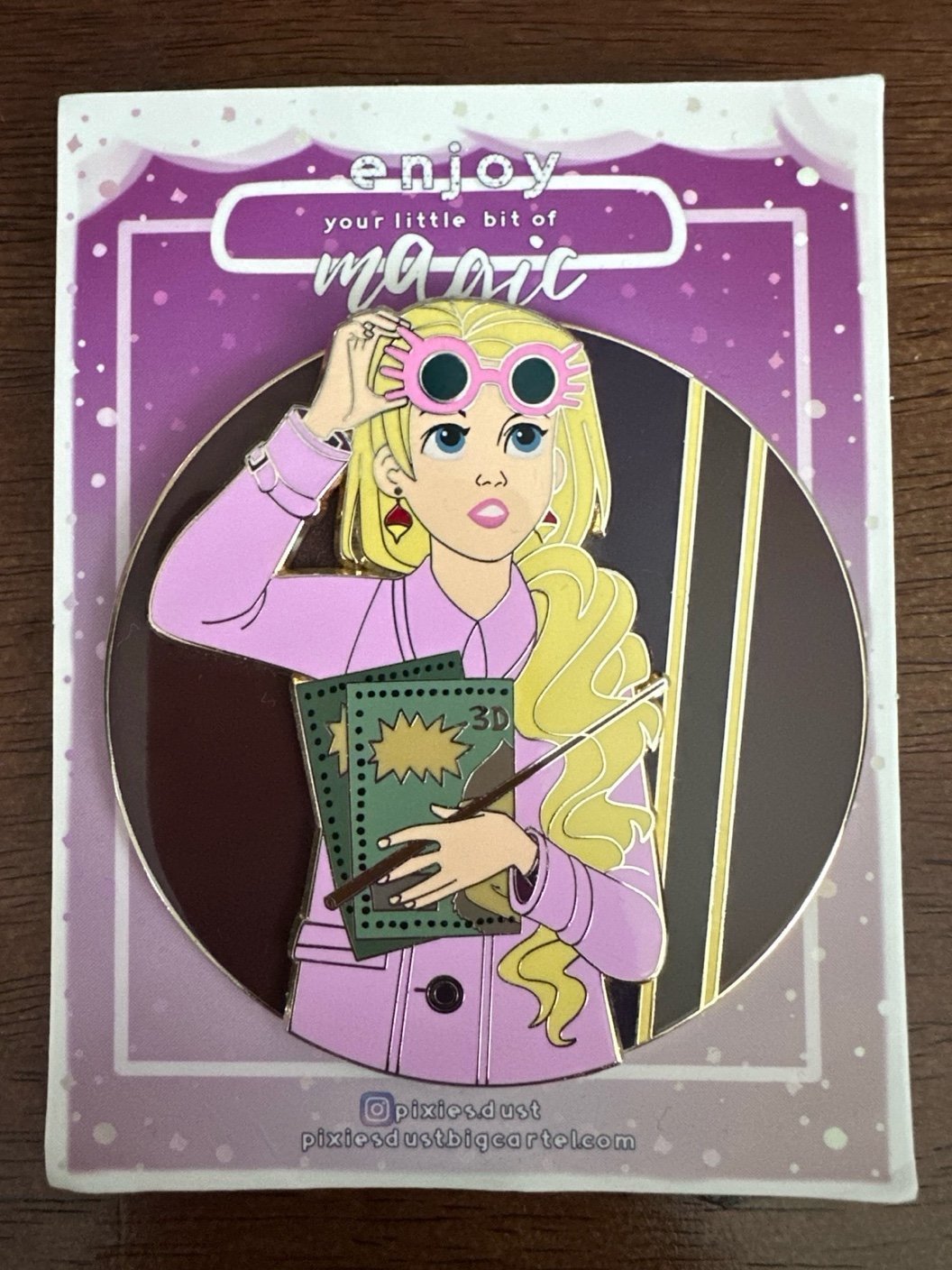 Harry Potter Fantasy pin- Limited Edition 50 Pastel Luna Lovegood Quibbler pin
