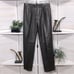 Vintage 90s made in UK genuine leather dark brown high rise mom’s style pants M