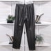 Vintage 90s made in UK genuine leather dark brown high rise mom’s style pants M
