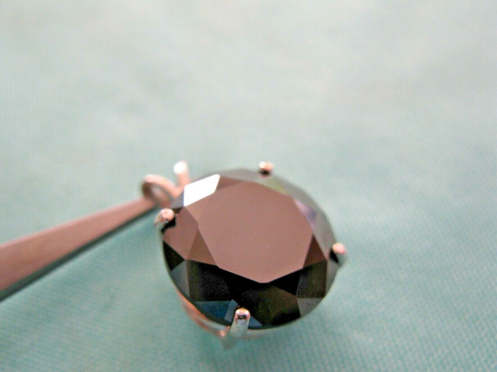 8.65ct REAL BLACK DIAMOND NECKLACE,CERTI FICATE OF AUTHENTICITY,F REE DIA TESTER