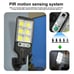 Outdoor Solar Wall Lights LED Motion Sensor Bright Flood Street Lamp 3 Modes