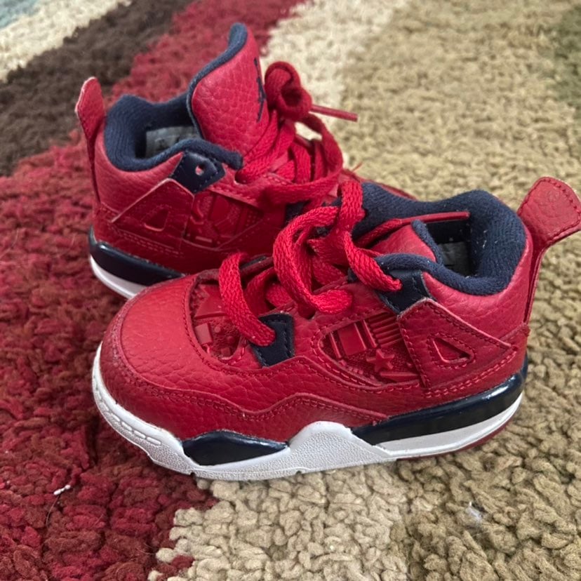 jordan 4 blue and red 5C