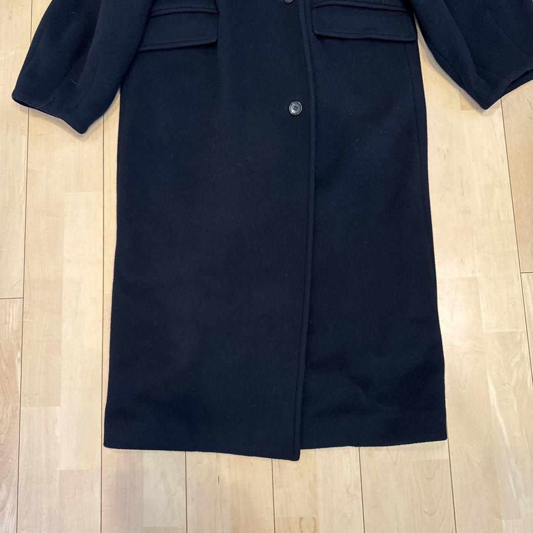 口コミ・レビューで人気商品を探そう Long Black Coat Double Over Upneck CLANE Coat Collar Stand ジャケット・アウター