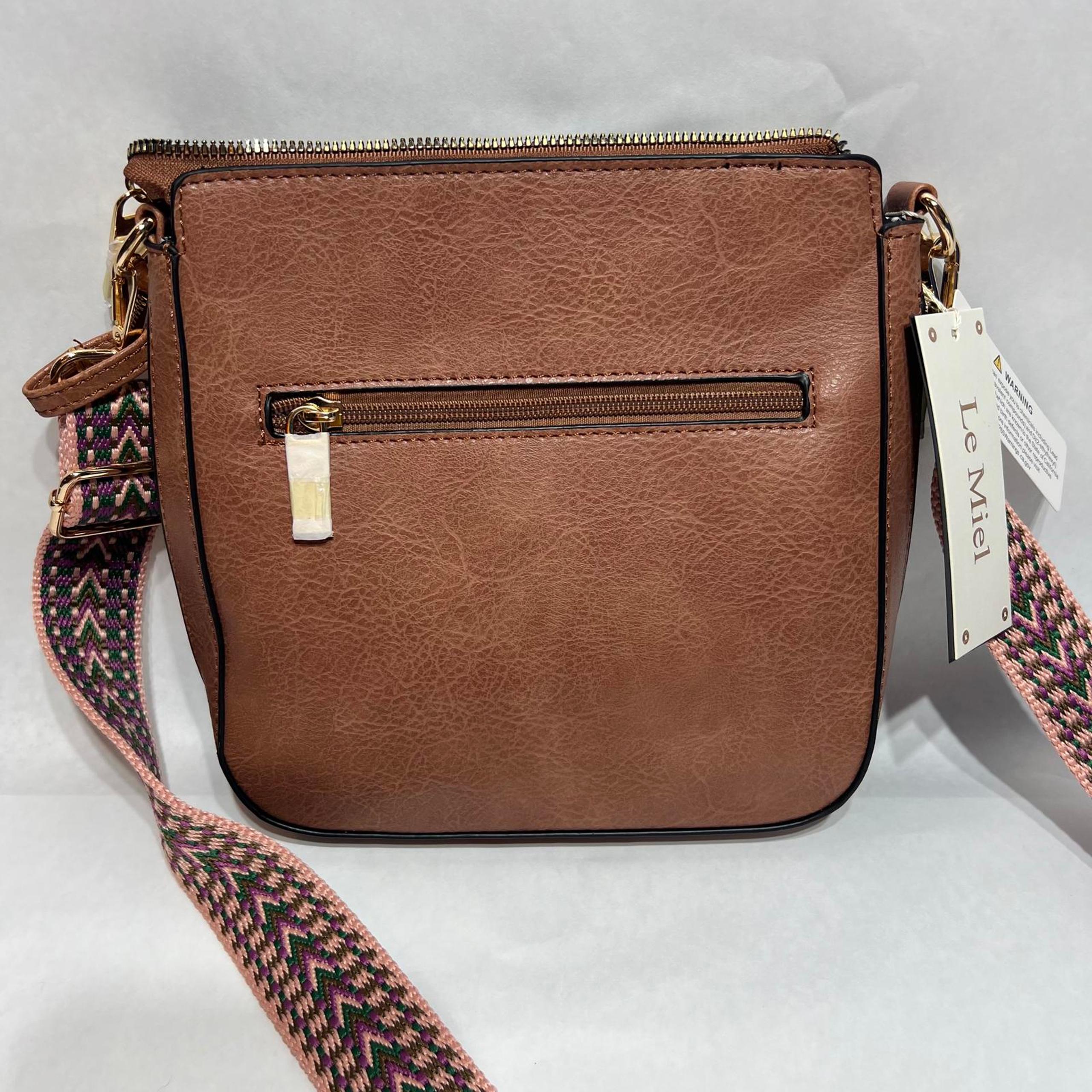 Le Miel Vegan Leather Crossbody Bag - Stylish & Functional