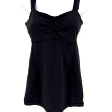 Lululemon Black Workout Tank Top Built in Bra Cups Size 8