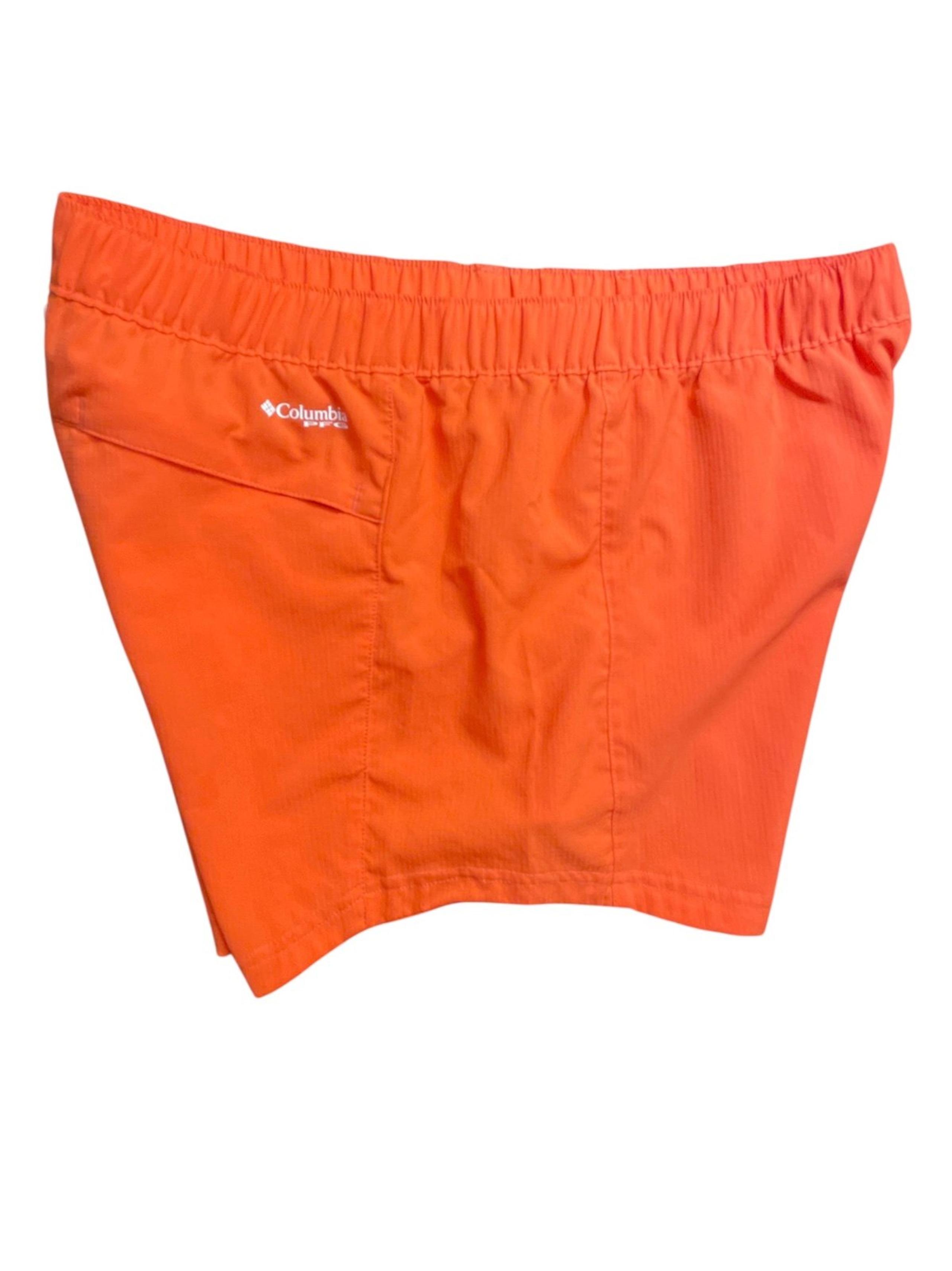 Columbia Women's Orange lightweight Swim Shorts Size Medium Nylon UPF 30