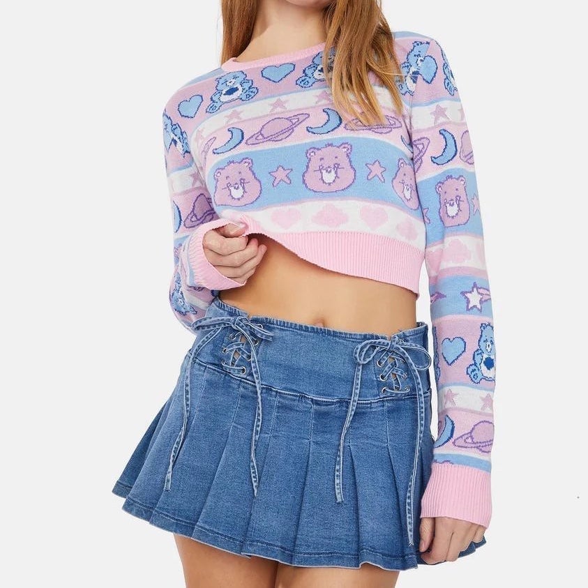 Care Bears x Dolls Kill 100% Cotton Crop Sweatshirt Women’s Medium