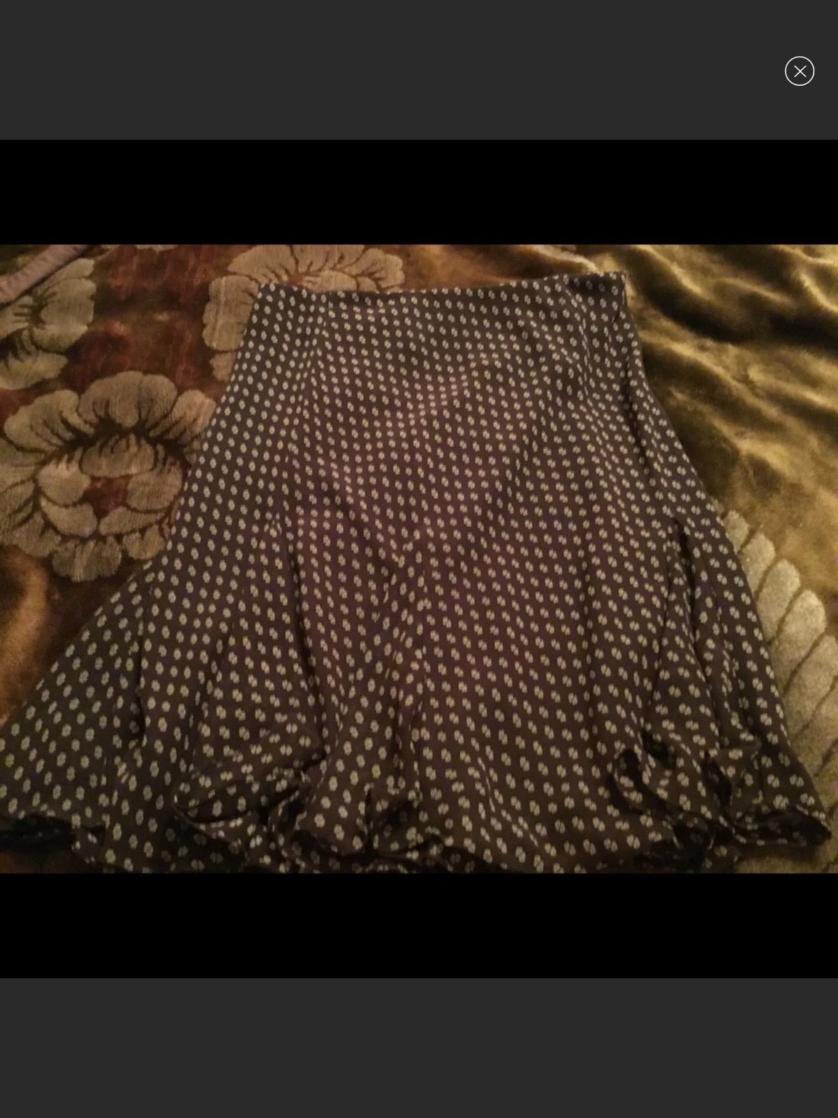 Gorgeous Chaps Lined A-Line Skirt Brown