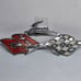 1958 Chevrolet Chevy Impala Rear Quarter Panel Emblem - ORIGINAL - 4722651 OEM