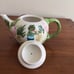 Vintage Frog Figure Eating Ice Cream Lily Pad Lane by Crystal Clear Teapot
