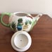 Vintage Frog Figure Eating Ice Cream Lily Pad Lane by Crystal Clear Teapot