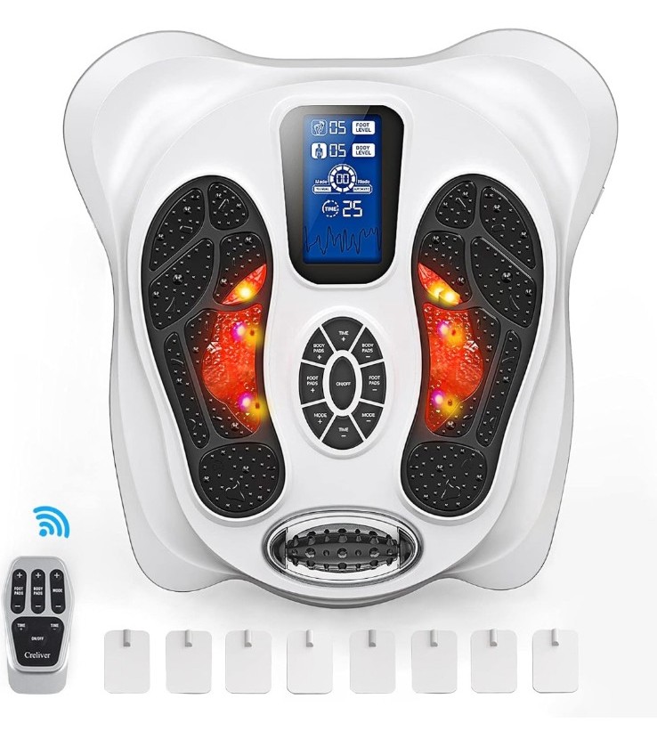 CRELIVER Foot Circulation Plus EMS & TENS Foot Nerve Muscle Massager