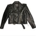 Barneys Leather Women’s Genuine Leather Biker Jacket Black Size Small