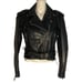Barneys Leather Women’s Genuine Leather Biker Jacket Black Size Small