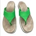 ECCO Corksphere Leather Thong Sandal  Neon Droid Green US size 11