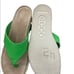 ECCO Corksphere Leather Thong Sandal  Neon Droid Green US size 11
