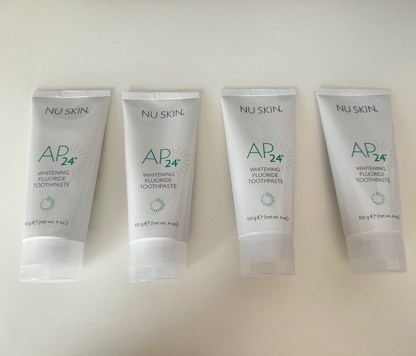 4 tubes of AP24 Fluoride Whitening Toothpaste