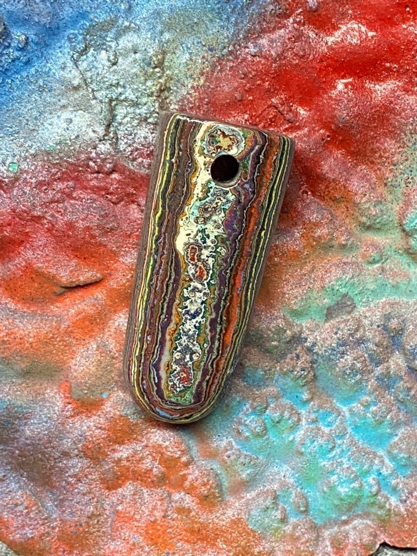 Cadillac ranch fordite pendant
