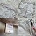 A.L.C. Jean Mini Skirt in Bone Japanese Denim Braised Detail women’s size 6