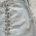 A.L.C. Jean Mini Skirt in Bone Japanese Denim Braised Detail women’s size 6