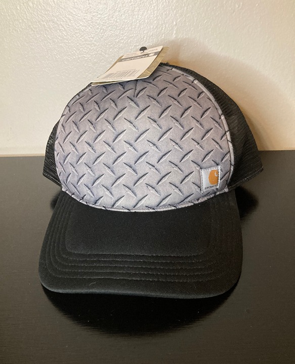 NWT Retired 2012 Carhartt BLACK DIAMOND TREAD FABRIC-MESH Hat Adjustable Size