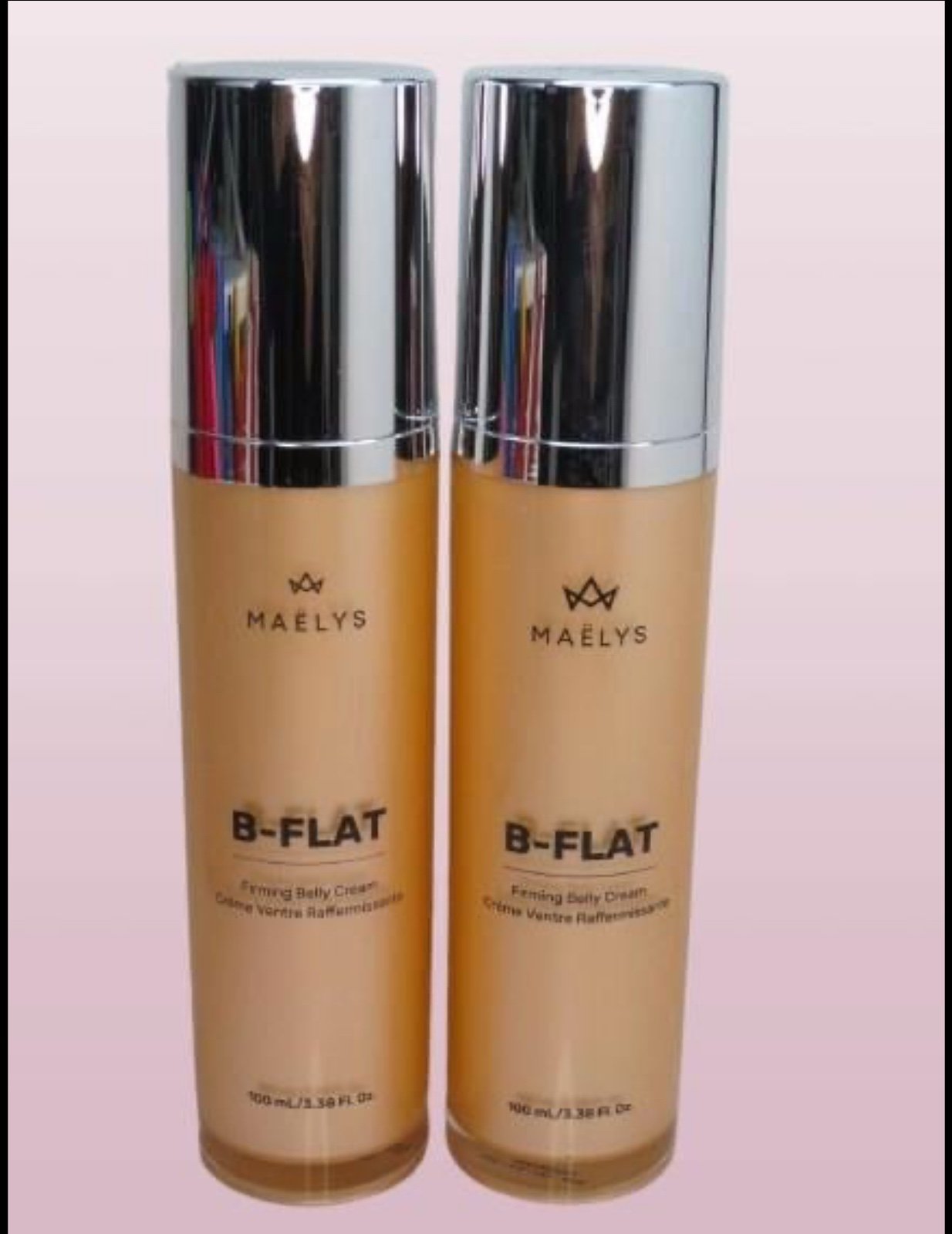 MAELYS B-FLAT FIRMING BELLY CREAM 3.38 OZ - EXP: 2026 LOT OF 2