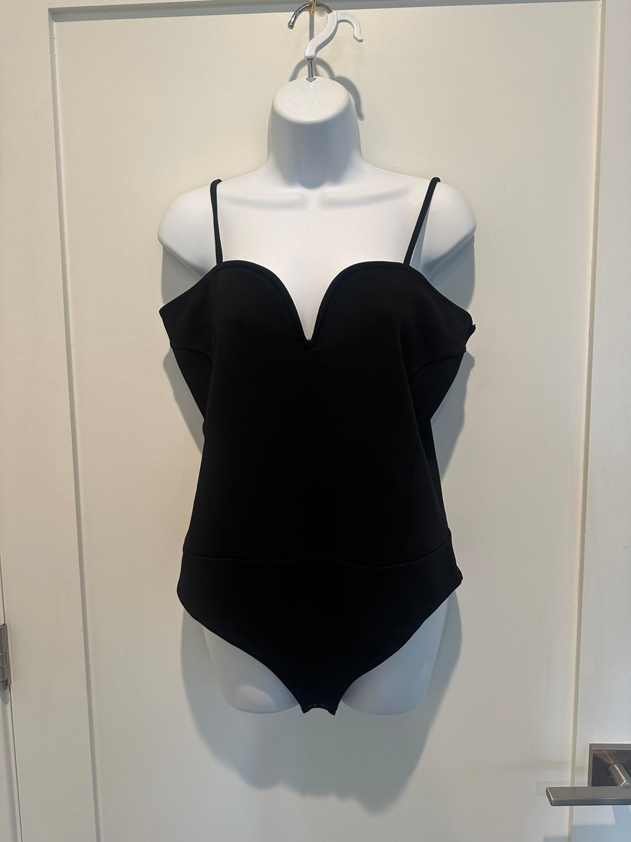 Express Elegant Black Women's Bodysuit- large