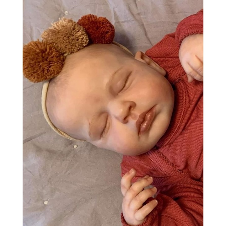 Chubby Sleeping 20in Reborn Baby Dolls Cloth Body Newborn Realistic
