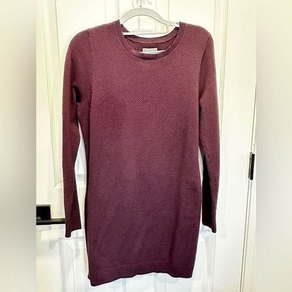 Duluth Trading Company Sweater Dress M, in plum