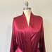 Vintage Y2K VICTORIA'S SECRET Kimono Robe in Burgundy Red