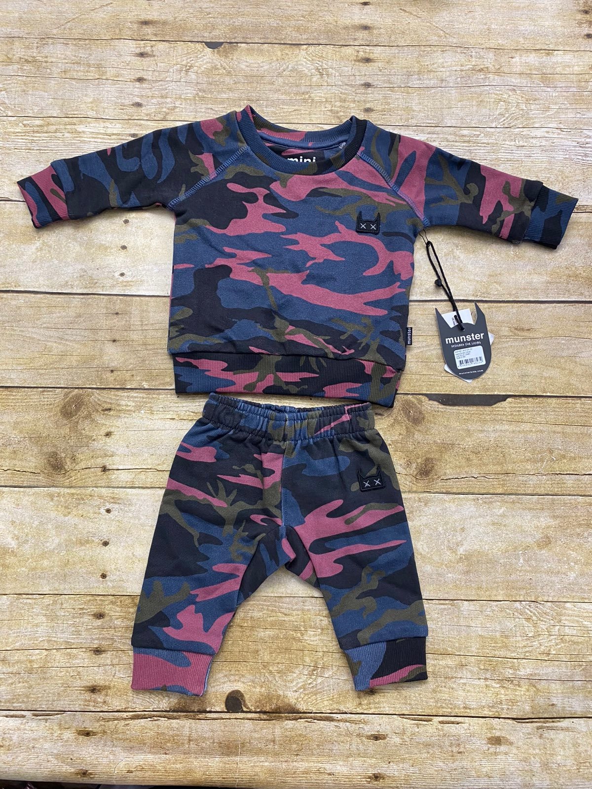 Munster Boys Blue Camo TD Set Sz 6-12