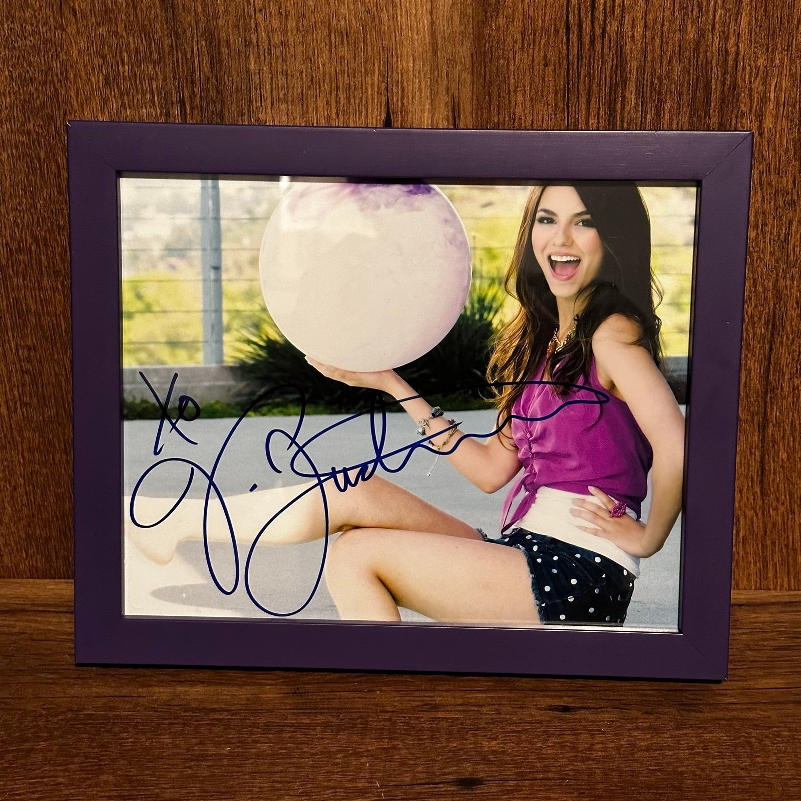 Victoria Justice Signed Autographed Matted 8X10 Pop Singer Disney COA Pristine