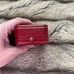 Cartier Red Leather Ring Holder Jewelry Box